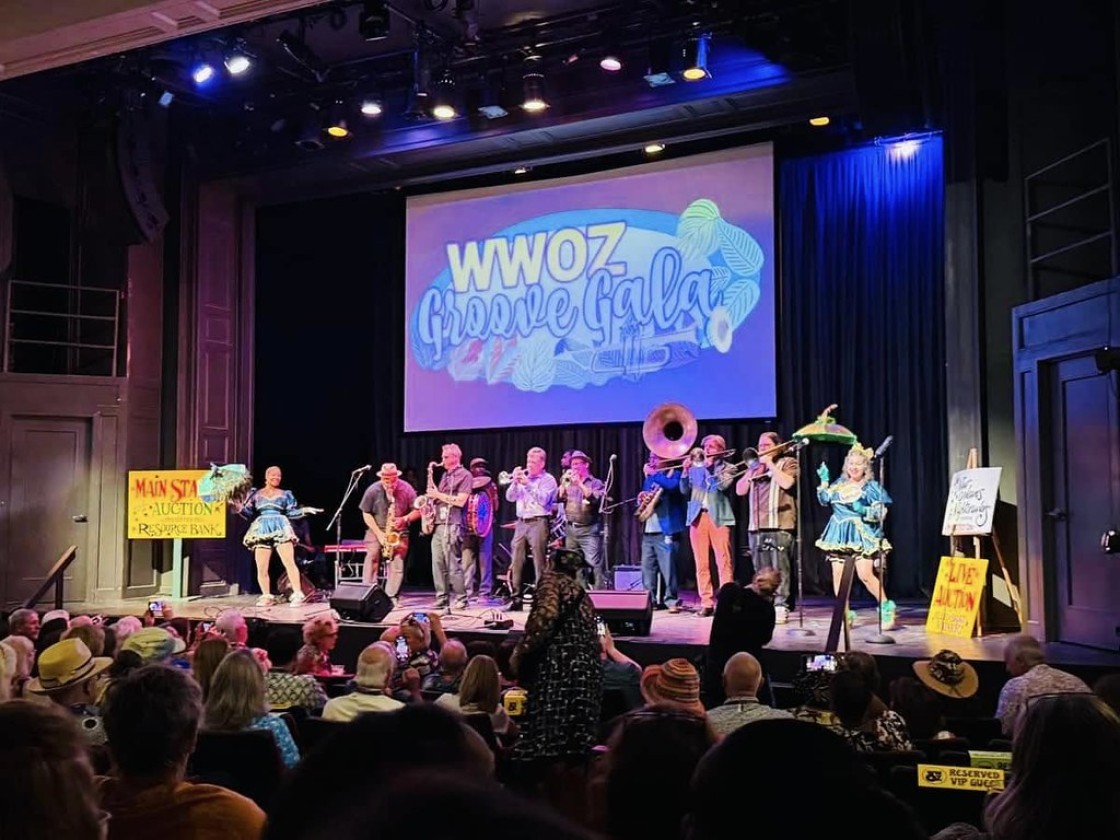 New Orleans Nightcrawlers at the WWOZ Groove Gala 2025 [Photo by Beth Arroyo Utterback]