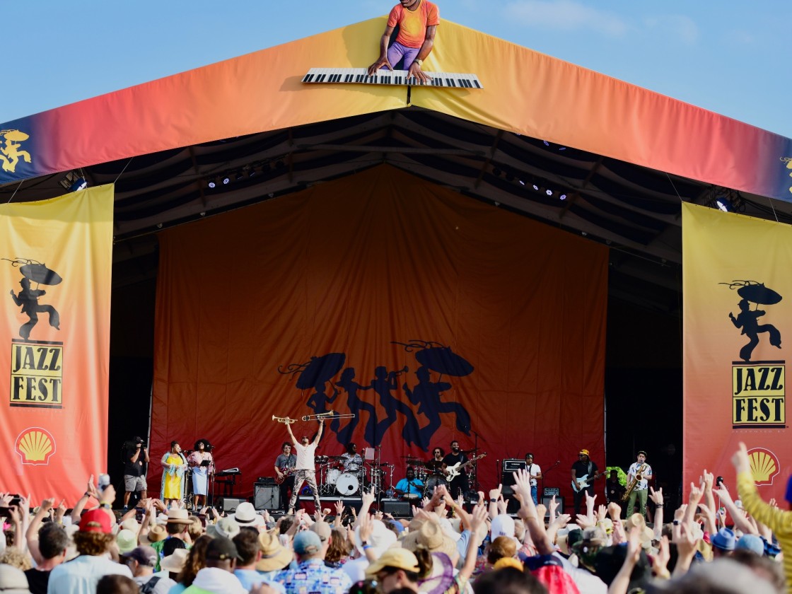 Trombone Shorty & Orleans Avenue at Jazz Fest 2022 [Photo by Michael White]